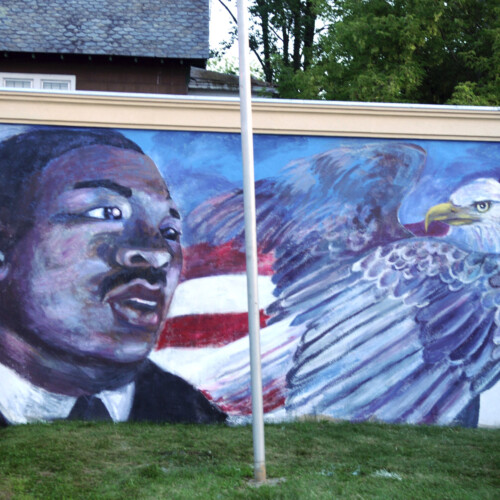 Dr. Martin Luthor King Jr. Wall Mural, Memorial Park Utica, NY