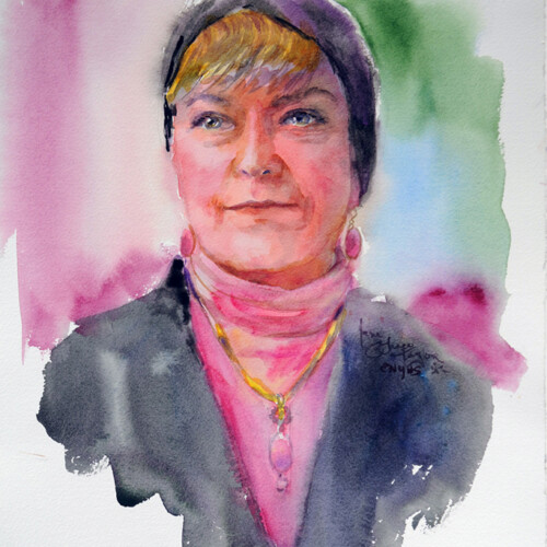 Water color portrait by Jane Grace Taylor